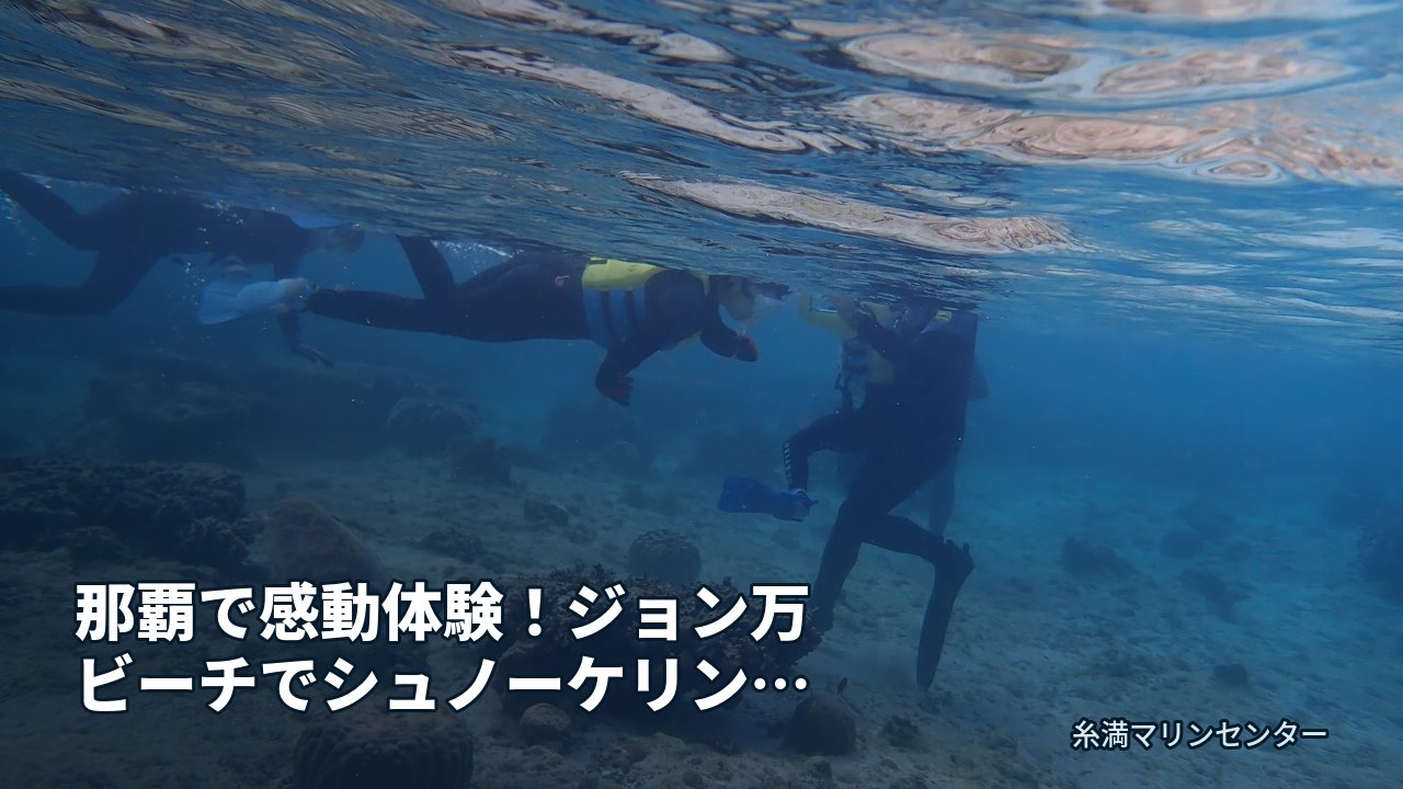 那覇で感動体験!ジョン万ビーチでシュノーケリングする|糸満マリンセンターの自然体験シュノーケル
