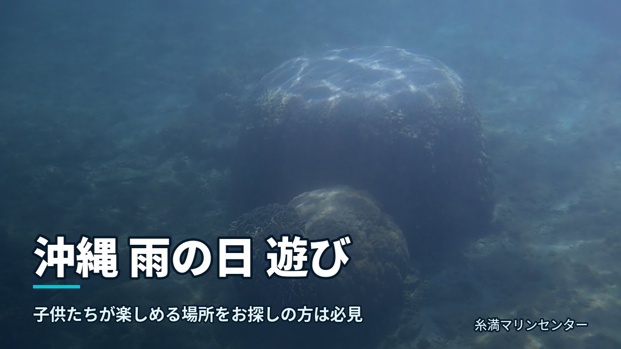 沖縄 雨の日 遊び|糸満マリンセンターの自然体験シュノーケル