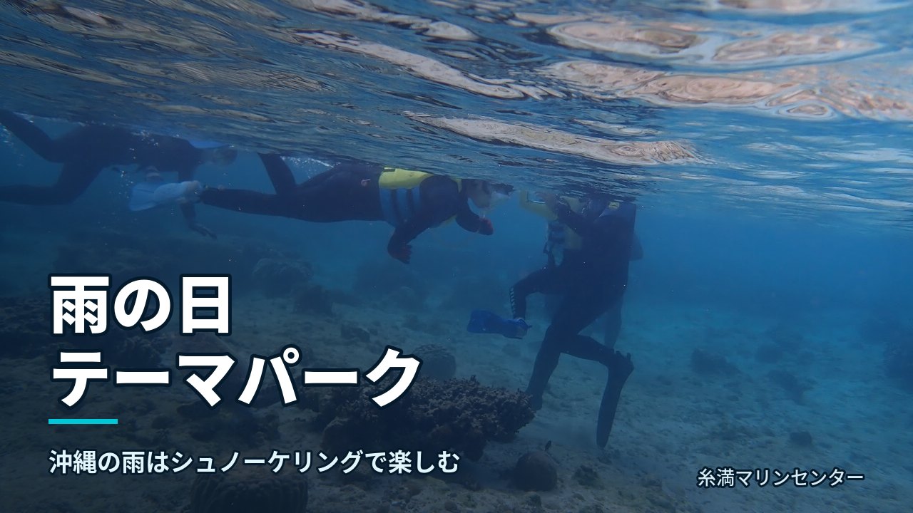 雨の日 テーマパーク|糸満マリンセンターの自然体験シュノーケル